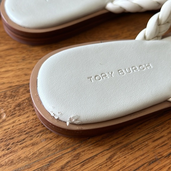 Tory Burch Women's Braided Benton Thong Flats Sandals Size 7 - Picture 10 of 15